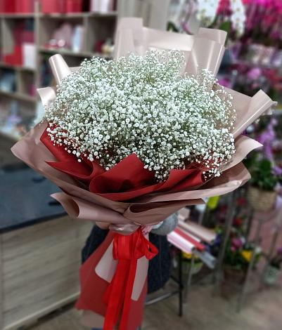Букет цветов из: Гипсофила в Большая Черниговка