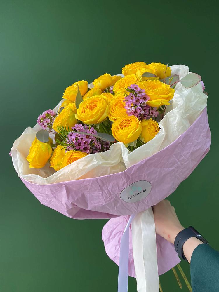 Кустовые желтые розы в Большая Черниговка Букет Кустовые желтые розы в Большая Черниговка